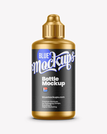 Plastic Bottle Mockup | Metallic