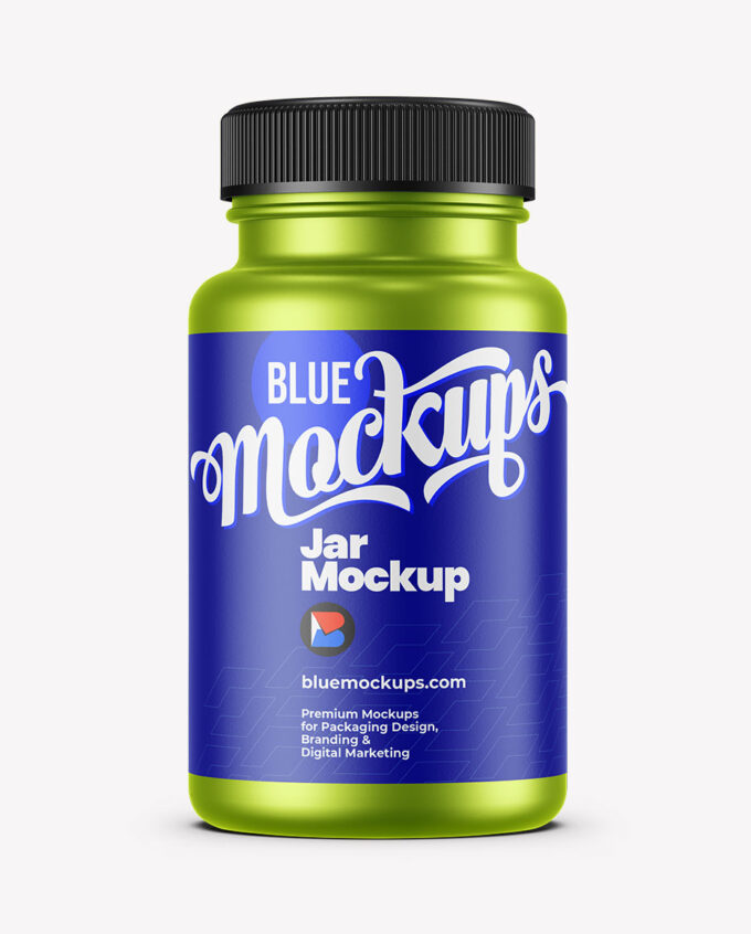 Jar Mockup | Metallic