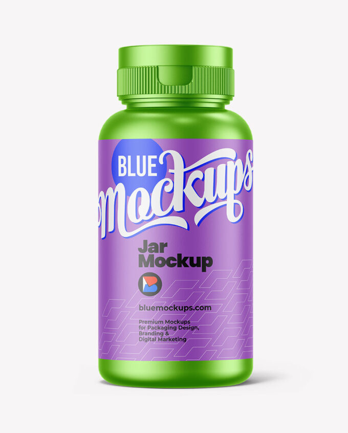 Jar Mockup | Metallic