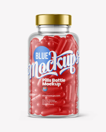 Pills Bottle Mockup | Clear