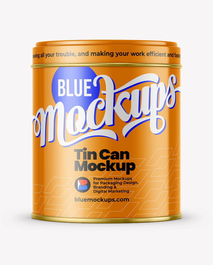 Tin Can Mockup | Glossy