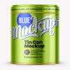 Tin Can Mockup | Metallic