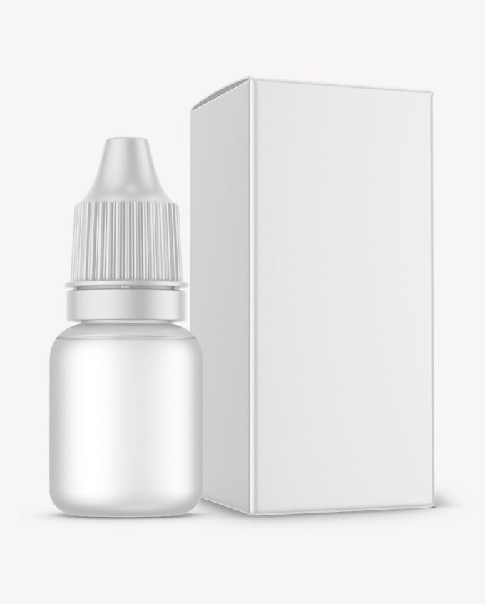 Semitransparent Dropper Bottle with Paper Box Mockup | 10ml - Image 2
