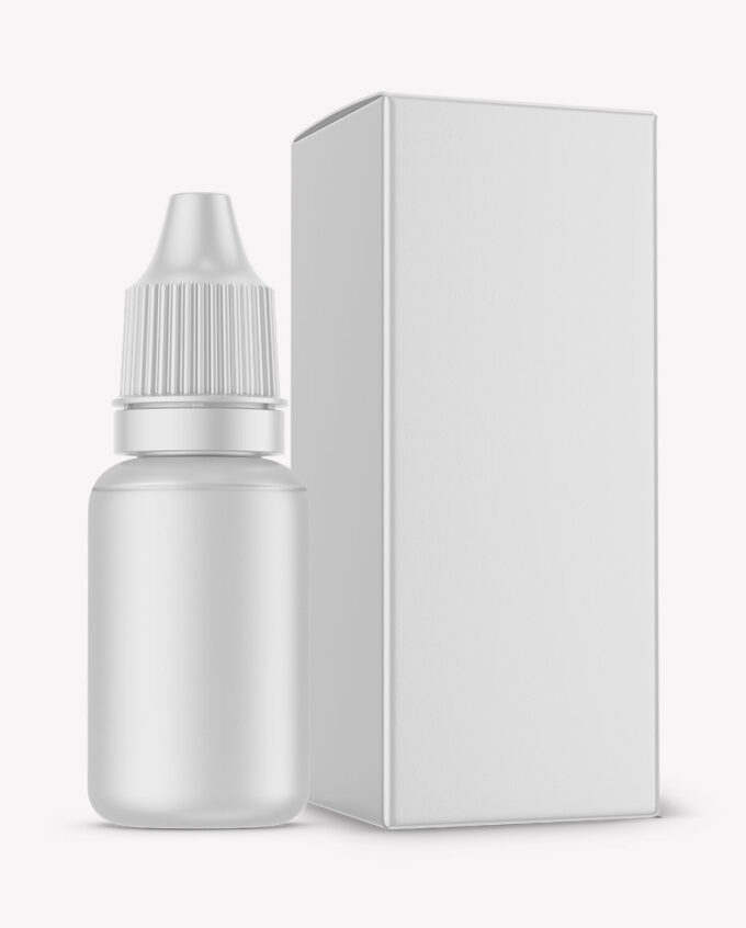 Semitransparent Dropper Bottle with Paper Box Mockup | 15ml - Image 2