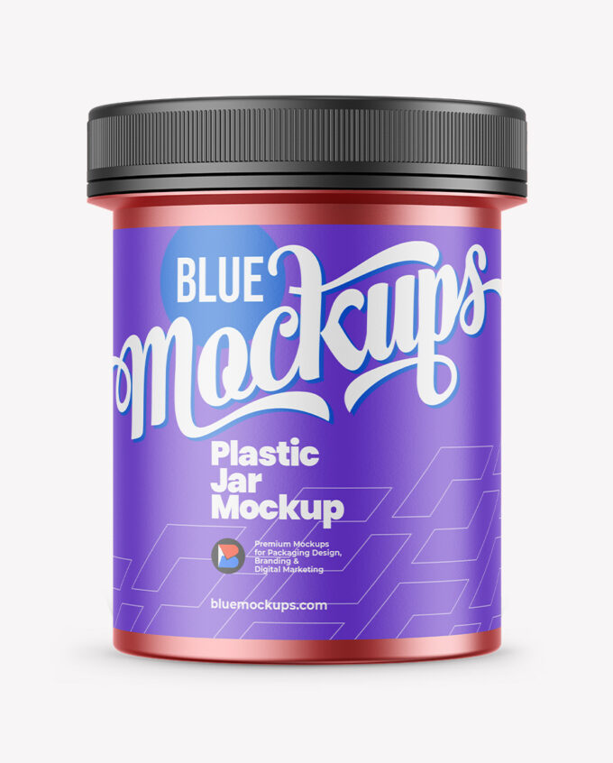Protein Jar Mockup | Metallic