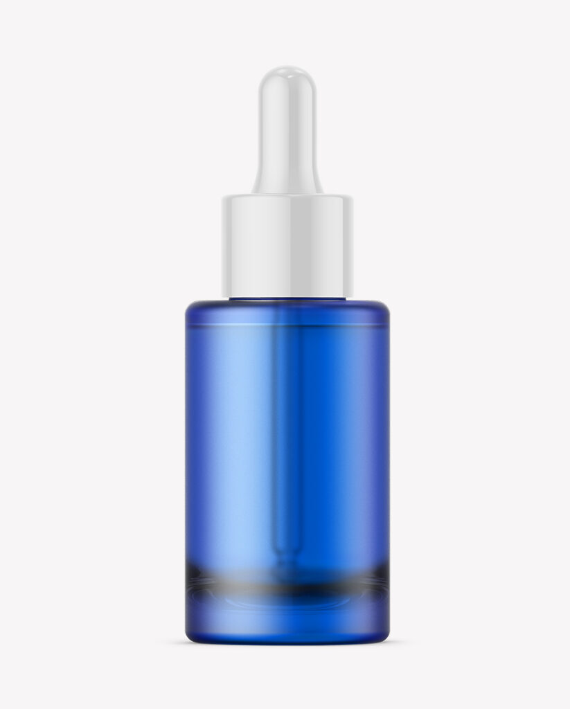 Blue Dropper Bottle Mockup | Frosted – Blue Mockups