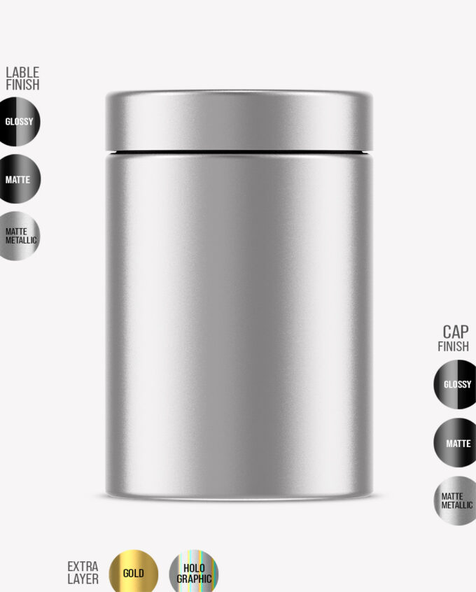 Protein Jar Mockup | Metallic - Image 2