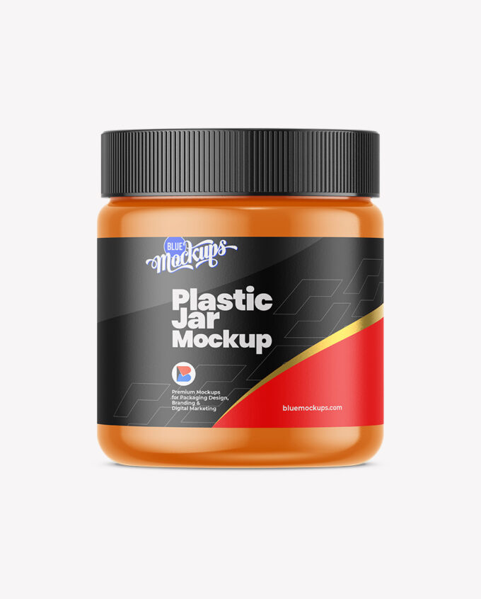 Plastic Jar Mockup | Glossy