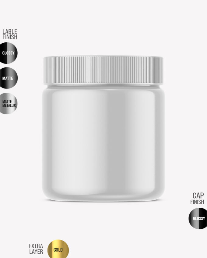 Plastic Jar Mockup | Glossy - Image 2