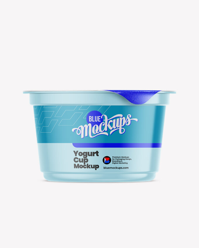 Yogurt Cup Mockup | Front