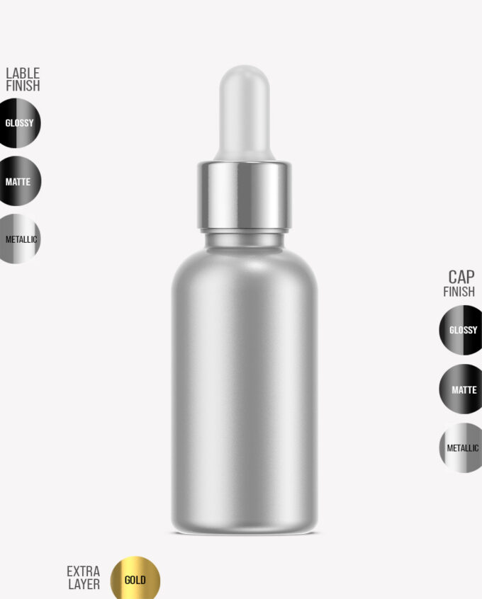 Dropper Bottle Mockup | Metallic - Image 2