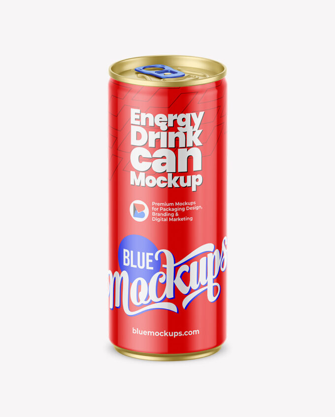 Aluminium Can Mockup | Glossy