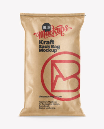 Sack Bag Mockup | Kraft
