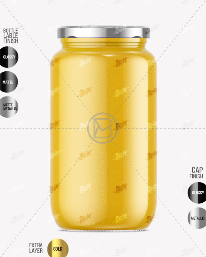 Ghee Glass Jar Mockup - Image 2