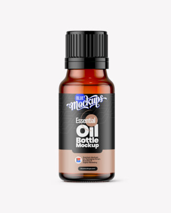 Essential Oil Bottle Mockup | Amber