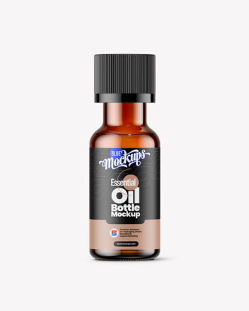 Essential Oil Bottle Mockup | Amber