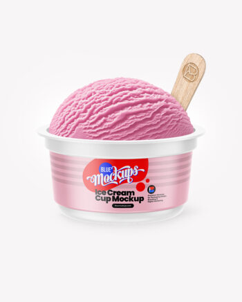 Ice Cream Cup Mockup
