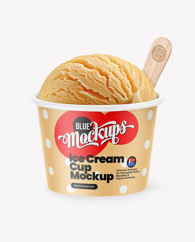 Ice Cream Cup Mockup