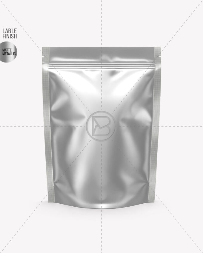 Stand-up Pouch Mockup | Metallic - Image 2