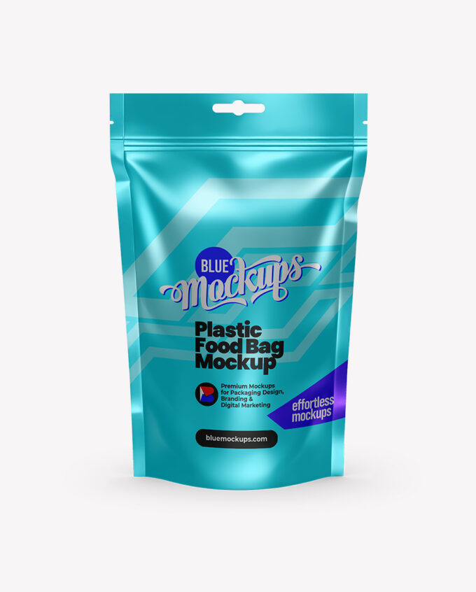 Stand-up Pouch Mockup | Metallic