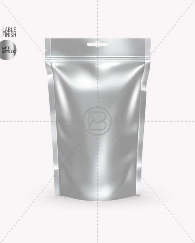 Stand-up Pouch Mockup | Metallic - Image 2
