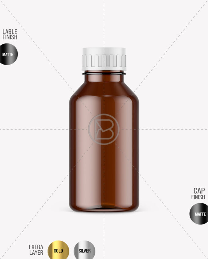 Amber Fertilizer Bottle Mockup | 500ml - Image 2