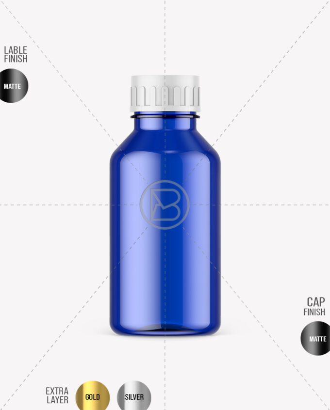 Blue Fertilizer Bottle Mockup | 500ml - Image 2