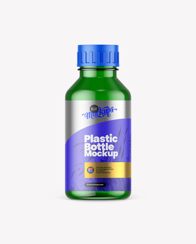Green Fertilizer Bottle Mockup | 500ml