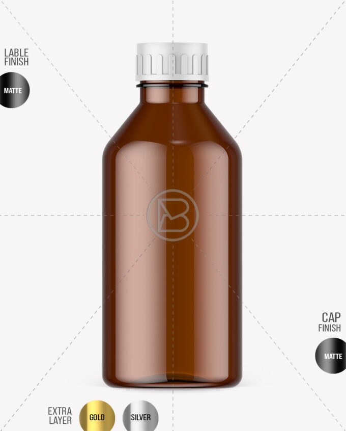Amber Fertilizer Bottle Mockup | 1000ml - Image 2