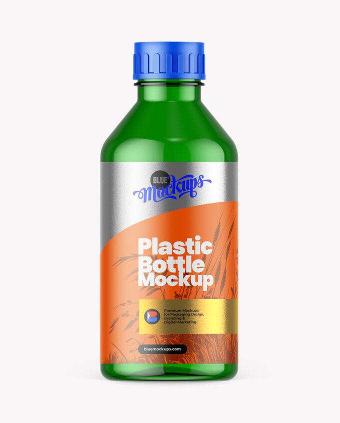 Green Fertilizer Bottle Mockup | 1000ml