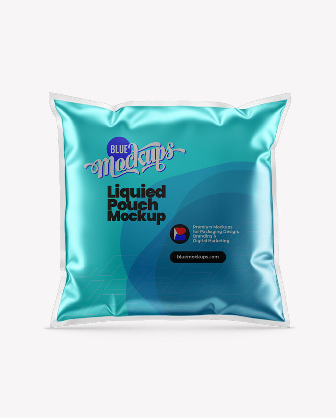 Milk/Oil Pouch Mockup | Metallic