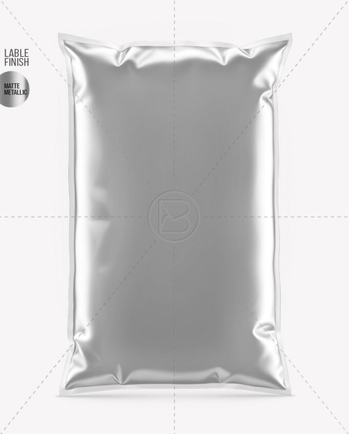 Milk/Oil Pouch Mockup | Metallic - Image 2