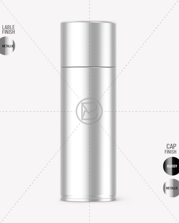Aerosol Can Mockup | Metallic - Image 2